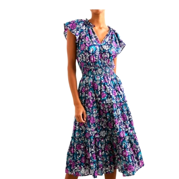 Rails Dresses Rails Amellia Woodblock Floral Dress Size Small